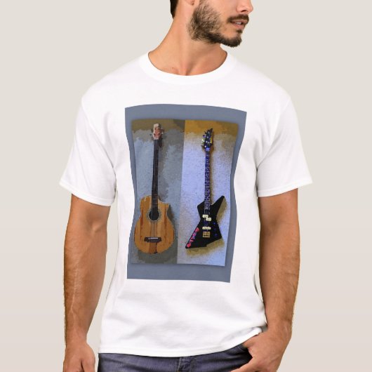 T-shirt Guitares Double Basse (Devant)