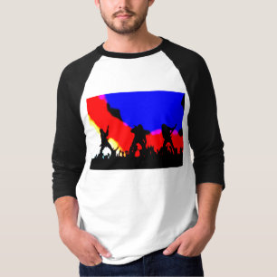 T-shirt Guitares métalliques