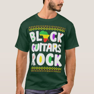 T-shirt Guitares noires afro-américaines Rock Juneteenth