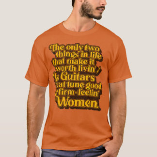 T-shirt Guitares qui aiguisent bon et ferme Feelin femmes 