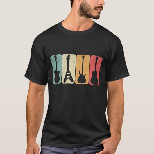 T-shirt Guitares Retro (Devant)