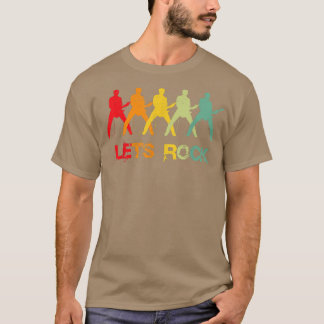 T-shirt Guitarist Lets Rock n Roll Guitar Vintage for