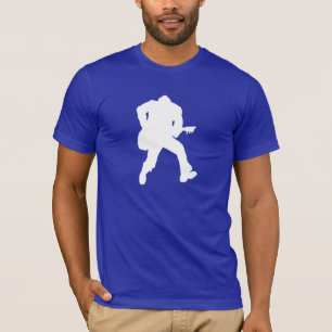 T-shirt Guitariste bleu