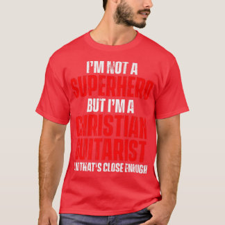 T-shirt Guitariste chrétien Église de culte Joueur de guit