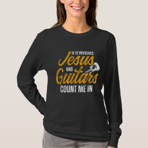 T-shirt Guitariste chrétien Jésus Eglise Culte Guitare Pl