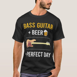 T-shirt Guitariste de la basse de la journée de la bière