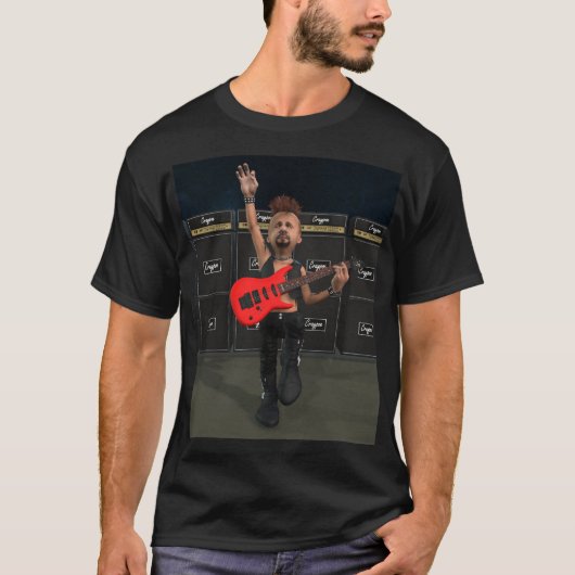 T-shirt Guitariste de Punksters (Devant)