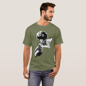 T-shirt Guitariste de roche d'Afro (Devant entier)