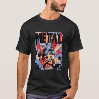 T-shirt Guitariste du métal