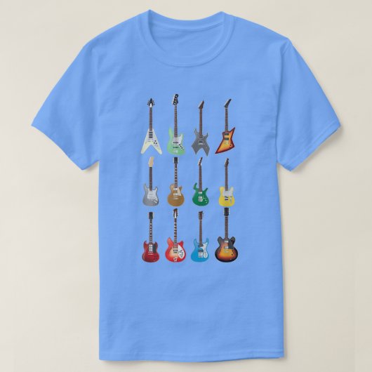 T-shirt Guitariste électrique Collection Guitare Vintage 2 (Design devant)