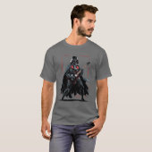 T-shirt Guitariste foncé (Devant entier)