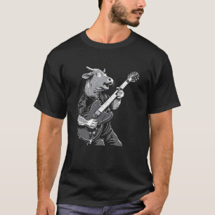 T-shirt Guitariste Guitare - Éleveur Vacher Brown Swiss