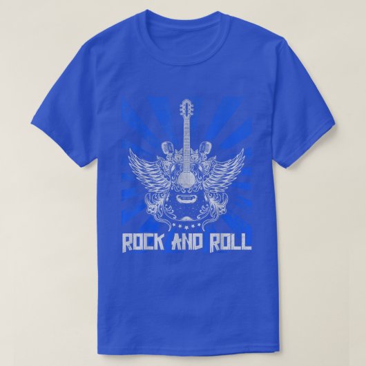 T-shirt Guitariste Guitare Rock and Roll 1507 (Design devant)