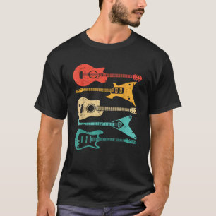 T-shirt Guitariste Joueur Vintage Musique Guitariste
