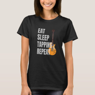 T-shirt Guitariste Lecteur Guitare Manger Sleep Tapping Ré