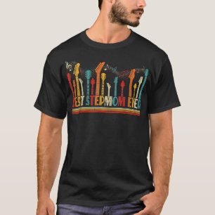 T-shirt Guitariste Mère Meilleur Stepmere Ever Guitare Mèr