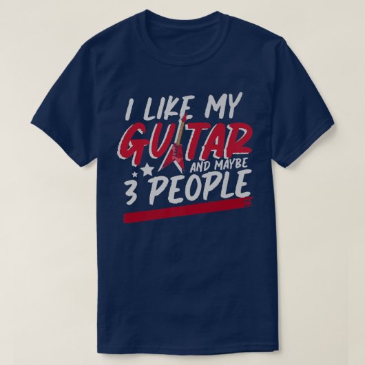 T-shirt Guitariste Music Guitar Player Musician Funny Guit (Design devant)