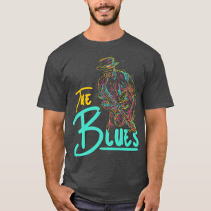 T-shirt Guitariste Musician Blues Guitar Vintage Blues Mus