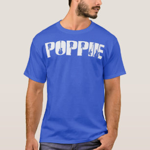 T-shirt Guitariste Poppie Funny Musique Guitare Pères Amou