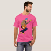 T-shirt guitariste Retro Rock (Devant entier)