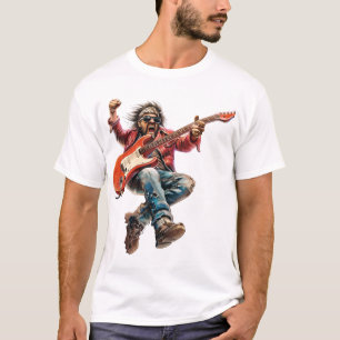 T-shirt Guitariste Rockstar Électrique