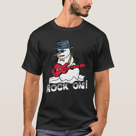 T-shirt Guitariste Snowman (Devant)