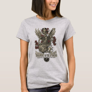 T-shirt Guitariste squelette Rock Vintage