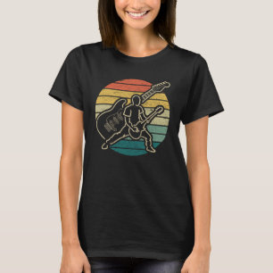 T-shirt Guitariste vintage Circle Lecteur Rock n Roll Guit