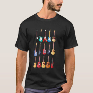 T-shirt Guitars Guitar Player Trendy Guitarist Guitar Musi
