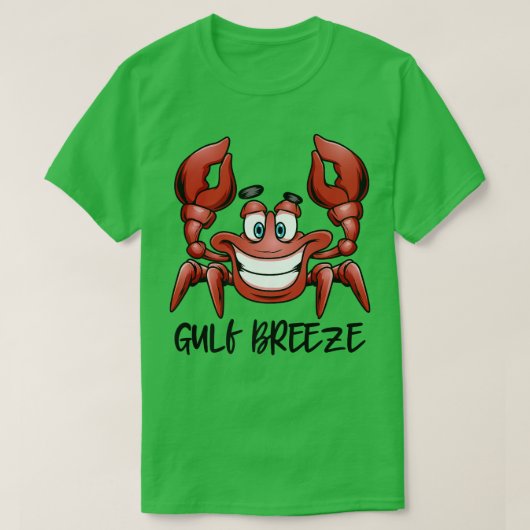 T-shirt Gulf Breeze Floride Plage Famille Vacances Groupe (Design devant)