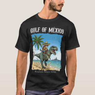 T-shirt Gulf du Mexique Voyage Chat & Dinosaure Golfe du M