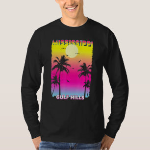 T-shirt Gulf Hills Mississippi Ms Summer Sunset Vintage