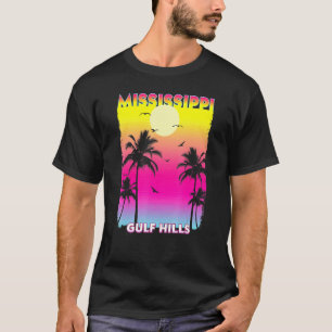 T-shirt Gulf Hills Mississippi Ms Summer Sunset Vintage