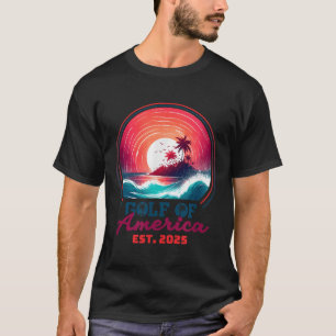 T-shirt Gulf Of Us America Est 2025 Retro Vintage Beach _1