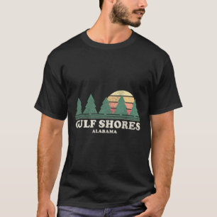 T-shirt Gulf Shores Al Vintage Throwbyck Tee Retro les ann