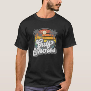 T-shirt Gulf Shores Alabama Vacation Palm Tree Retro Beach