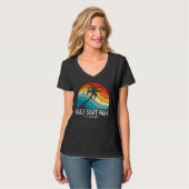 T-shirt Gulf State Park Alabama Tropical Beach Palm Tree S (Devant entier)