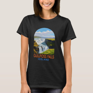 T-shirt Gullfoss Falls Voyage d'aventure Voyage Gullfoss F