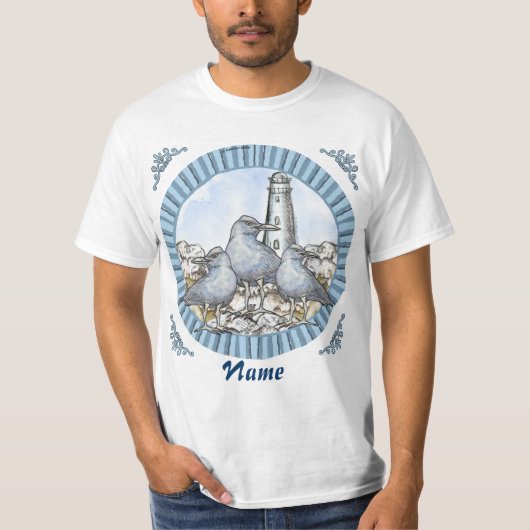 T-shirt Gulls Guide Lighthouse (Devant)