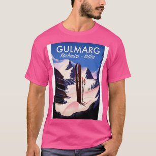 T-shirt Gulmarg Kashmiri Inde poster ski