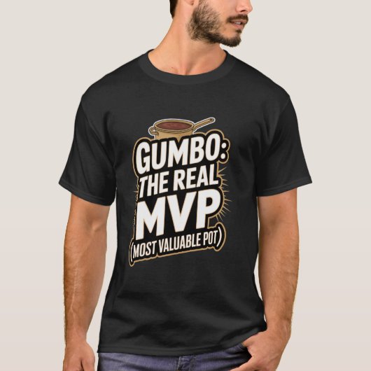 T-shirt Gumbo Le Vrai PVM (Pot Le Plus Préférable) (Devant)