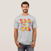 T-shirt Gumdrops arc-en-ciel doux et épicé (Devant entier)