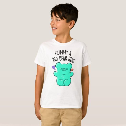 T-shirt Gummy A Big Bear Hug Funny Candy Pun (Devant entier)