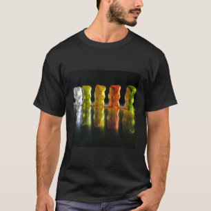 T-shirt Gummy Bears Fun Candy Print Tee