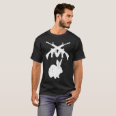 T-shirt GUN BUNNY AR 15 Rifles Hunter Competitive Shooter  (Devant entier)