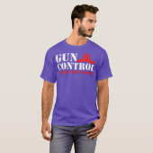 T-shirt Gun Control Is Using Both Hands (Devant entier)