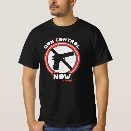 T-shirt Gun Control Now (Devant)
