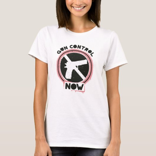 T-shirt Gun Control Now (Devant)