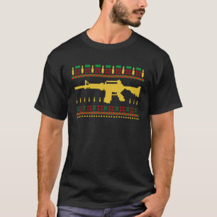 T-shirt Gun Ugly Dad Uncle Gun Christmas