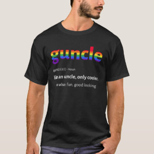 T-shirt Guncle Gay Uncle Noun Définition Fière Ally Queer